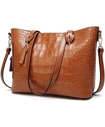 GALAXY | フェイクレザー クロコ型押しトート ショルダーバッグ(トートバッグ)
