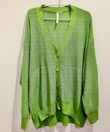 HK WORKS LONDON | しまむら 透かし編みニットカーディガン(カーディガン/ボレロ)