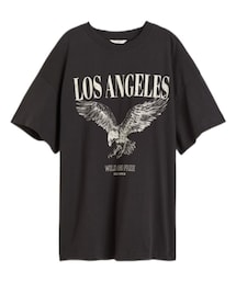H&M | オーバーサイズプリントTシャツ(Tシャツ/カットソー)