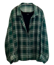 SUREVE | アベイル 2セット シアーチェック柄シャツ 中緑 485-0120(シャツ/ブラウス)