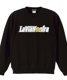 La VIA NOSTRA | MAD SMILEY OG C/N Sweat | BLACK(スウェット)