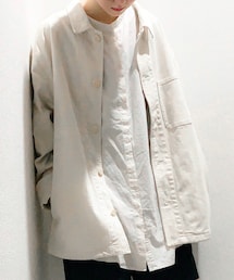 UNIQLO | デニムワークジャケット/XL/01 OFF WHITE(デニムジャケット)