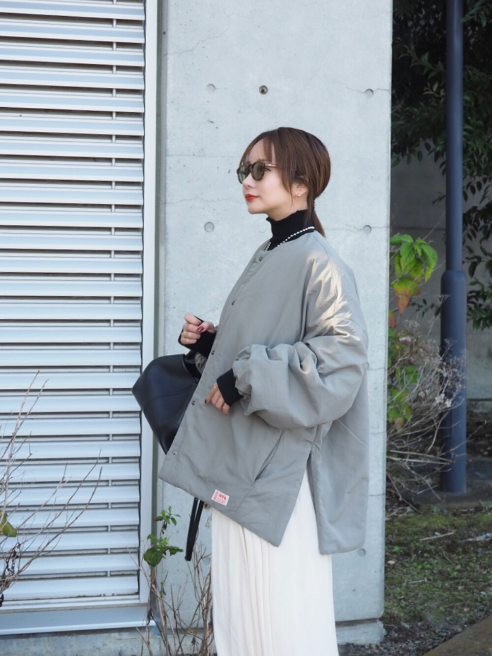 shino◡̈*❤︎｜Javaのノーカラージャケットを使った
