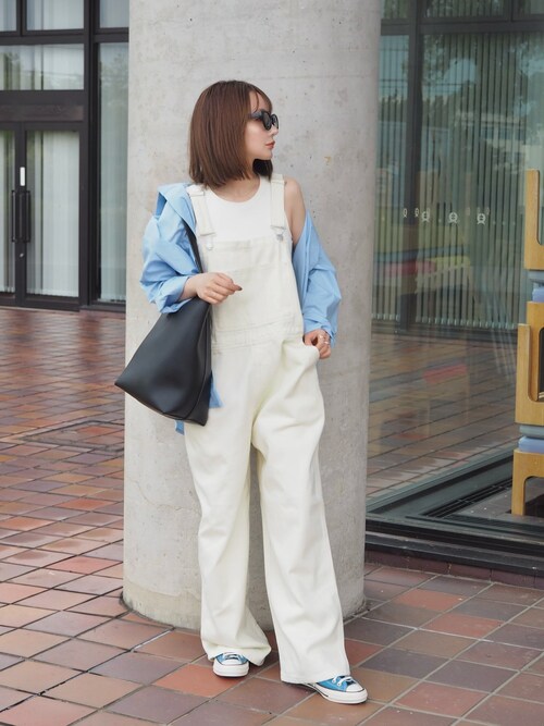 shino◡̈*❤︎｜ap retroのサロペット/オーバーオールを使った