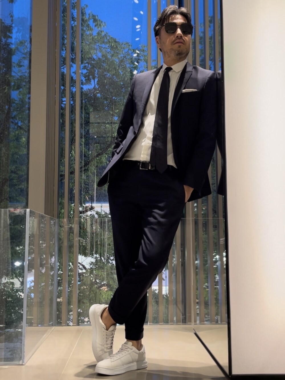 未使用級 EMPORIO ARMANI ジレ ドッキング ヘリンボーン ブレザー Y4R222_Y068E_80001_D_FW2025.jpg