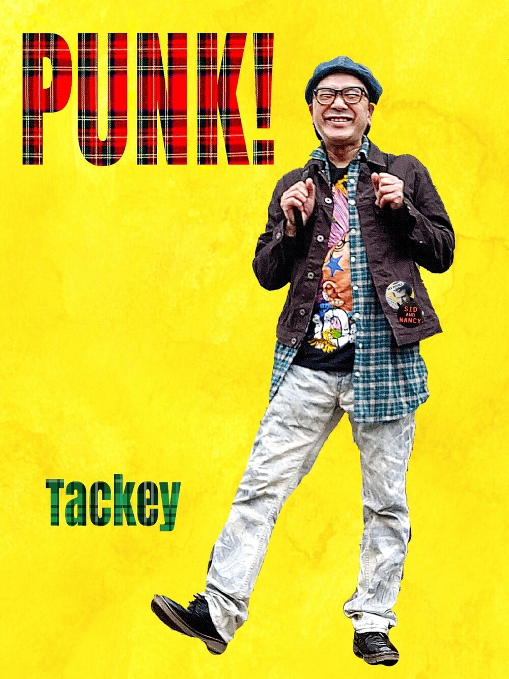 ブルー系のデニムパンツ、ブラック系のTシャツ/カットソー、グリーン系のシャツ/ブラウスを着用したメンズの春コーディネートの2枚目の写真