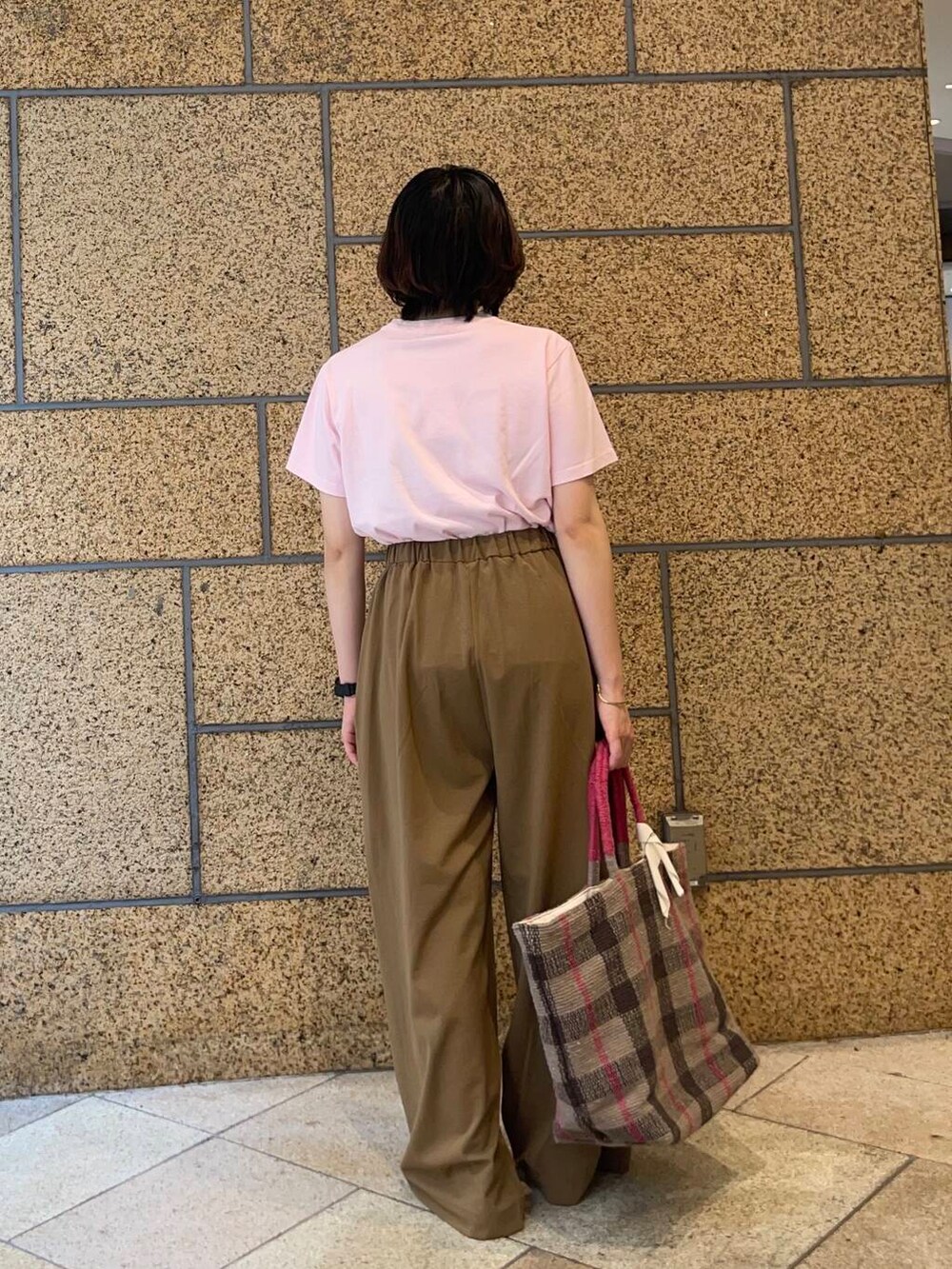 「doors、EKAL、f&s、なんばパークス、休日ラフコーデ」｜「VELETTOの『別注』VELETTO×DOORS　メッシュストラップシューズ（バレエシューズ、ブラウン系）」を使った、yuuuuuummmmmmmeさん（レディース・154cm）の夏コーディネートの5枚目の写真