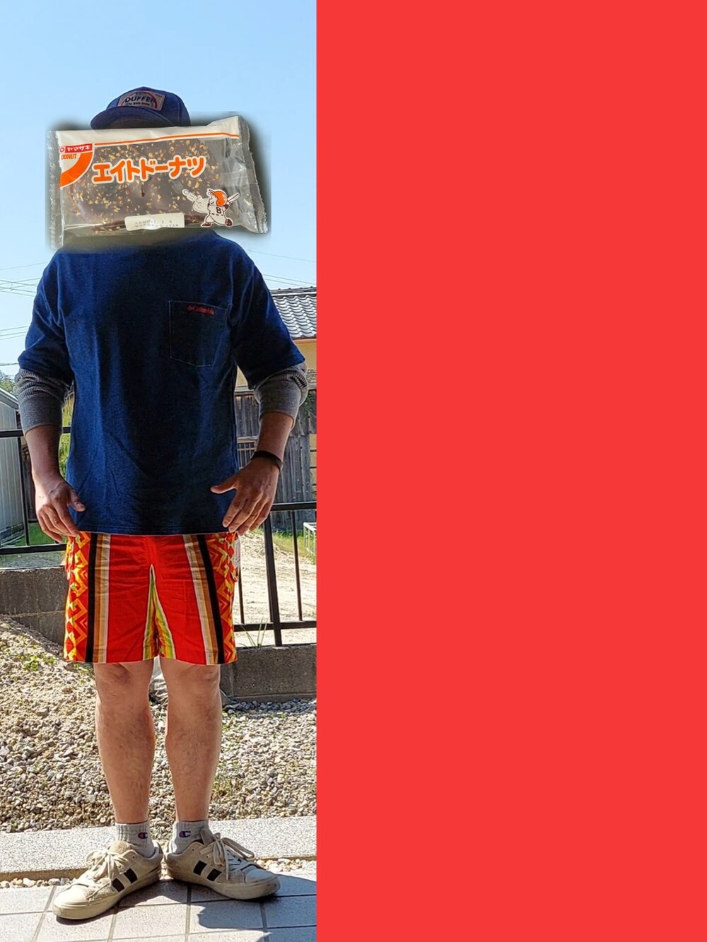 ブルー系のTシャツ/カットソー、グレー系のTシャツ/カットソー、その他のその他パンツを着用したメンズの春コーディネートの3枚目の写真