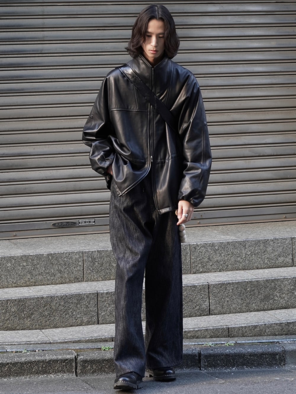 GOAT LEATHER TECH BLOUSON