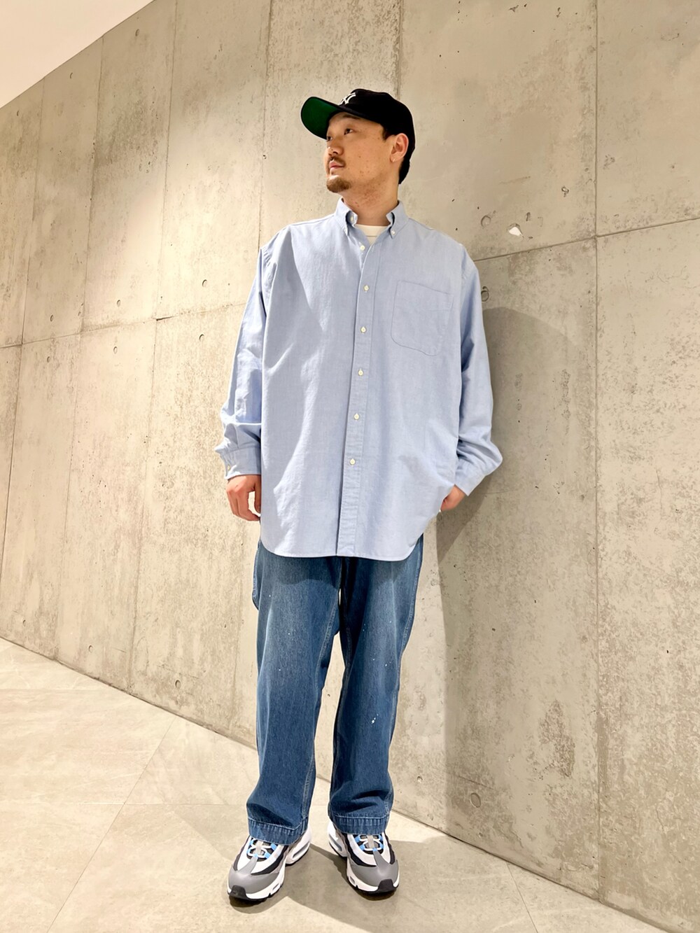 【カジュアル大人コーデ☆国内発】LV キャップ・デニム セール】 パール調リボンデニムキャップ （キャップ