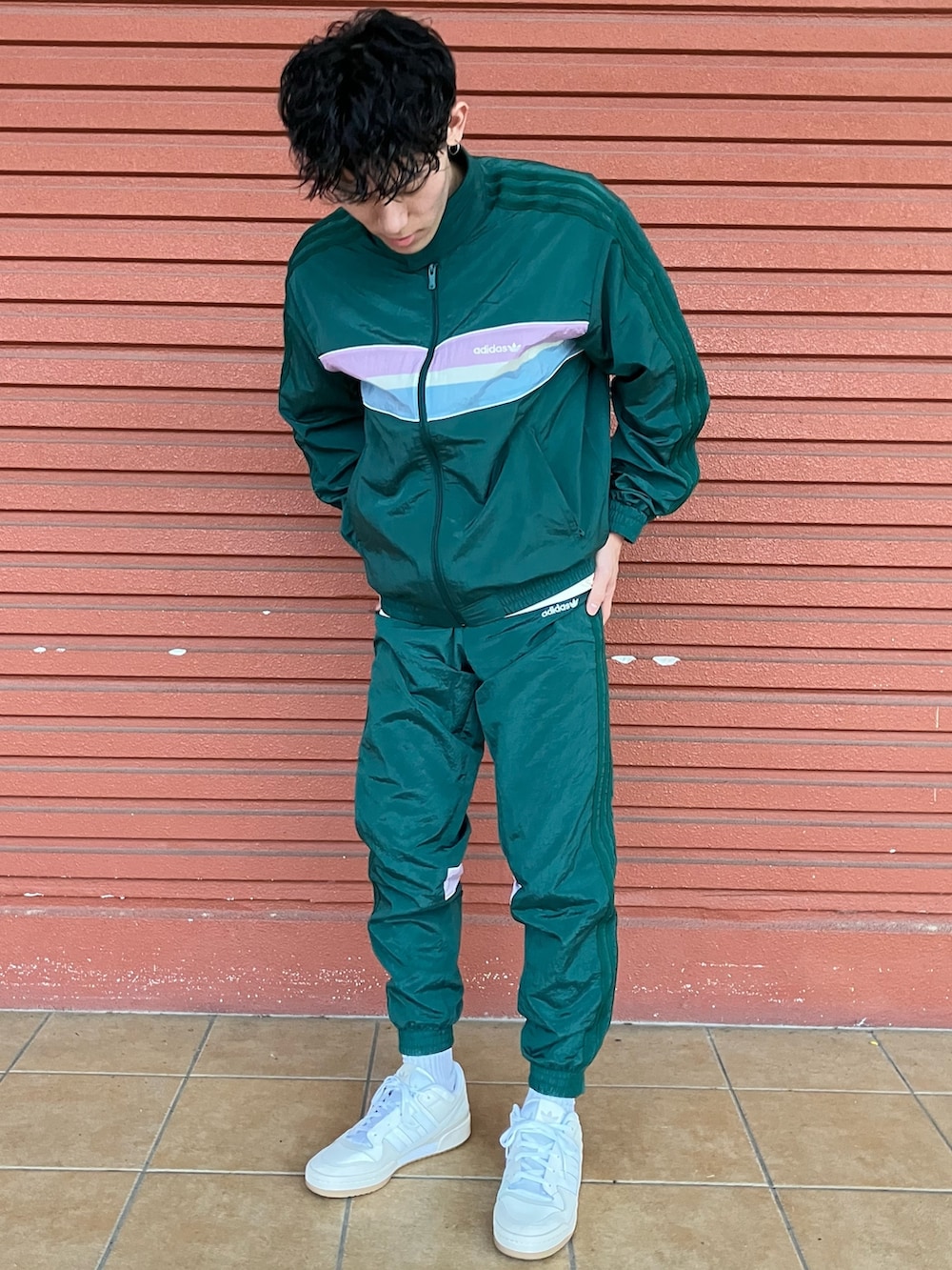 【adidas】アディカラー 3S ウーブンナイロンパンツ adidas アディダス ナイロンパンツ ウーブンパンツ オーバー
