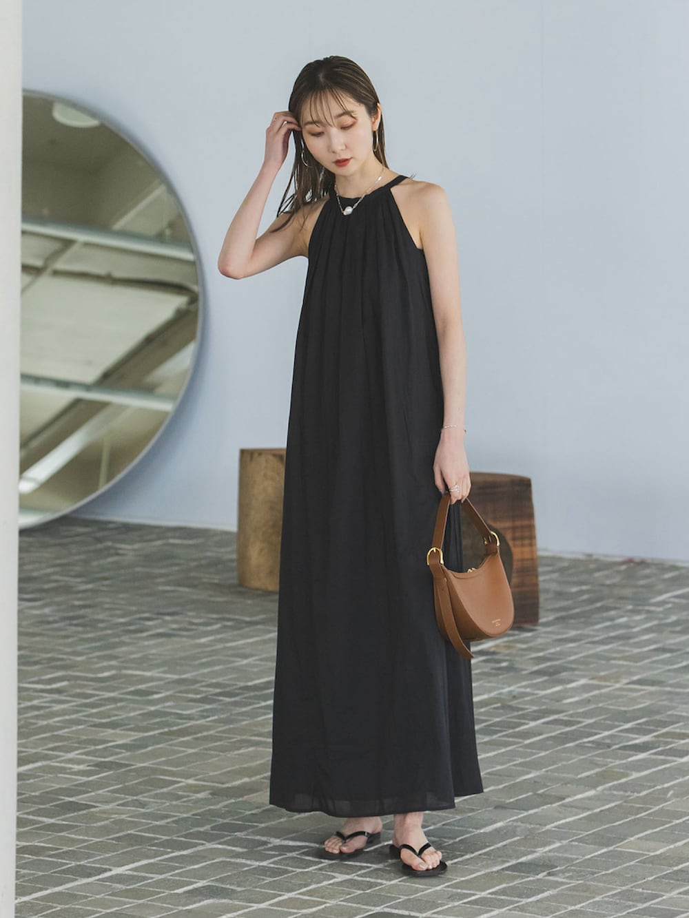 Mariha 夏の月影のドレス 36 ベージュドット Mariha 夏の月影のドレス 36