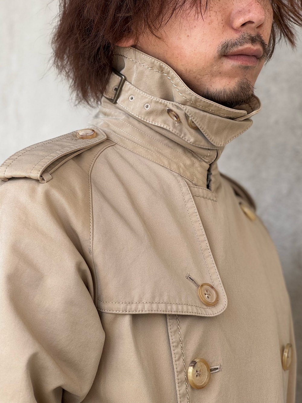 「トレンチコート、古着MIX、春ファッション、春コート、New Balance」｜「SANYOCOATのアイテム（トレンチコート、ベージュ系）」を使った、ちゃんまつ:Reさん（メンズ・166cm）の春コーディネートの5枚目の写真