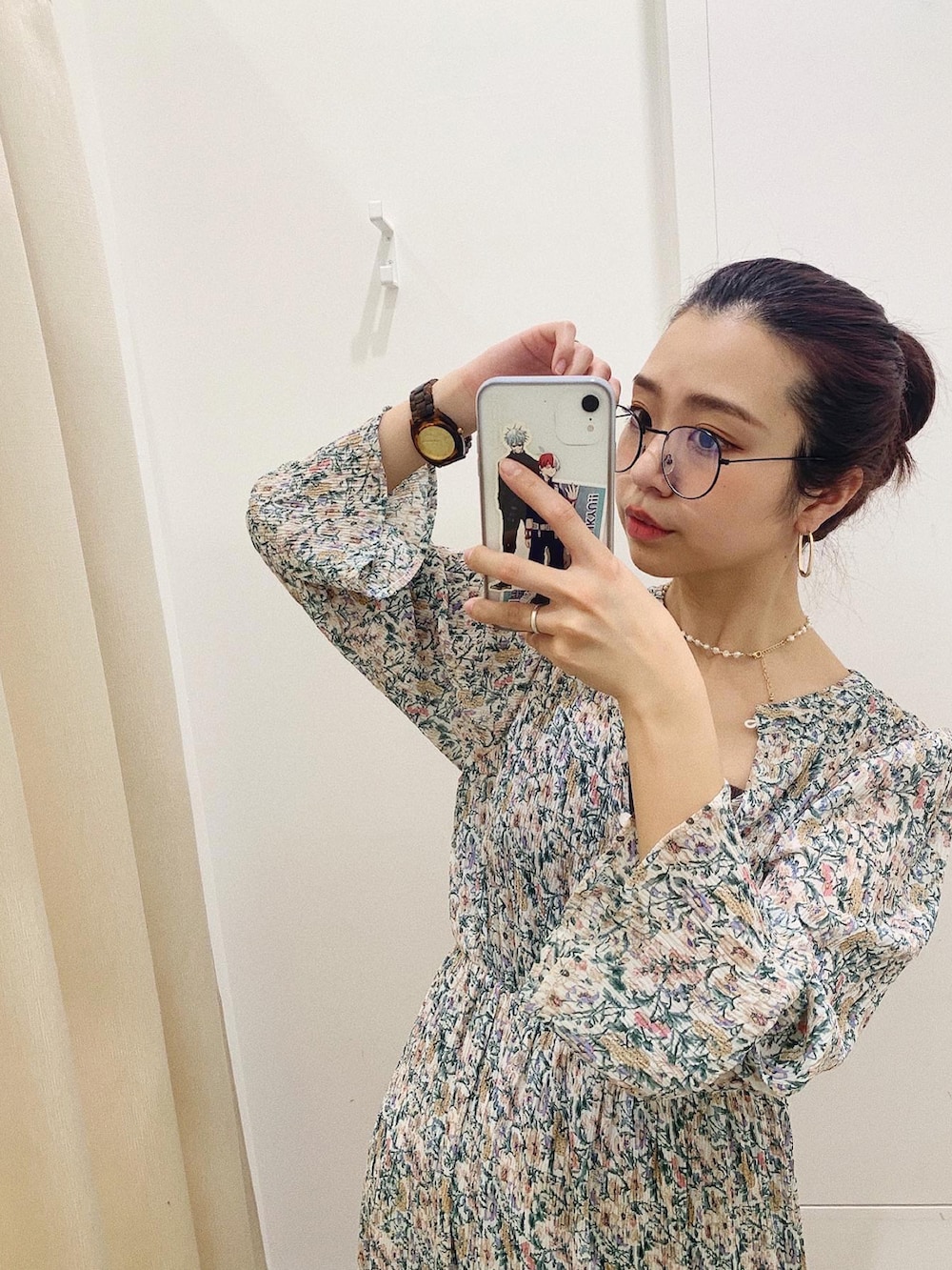 その他のワンピース、ブルー系のその他を着用したレディースの冬コーディネートの3枚目の写真