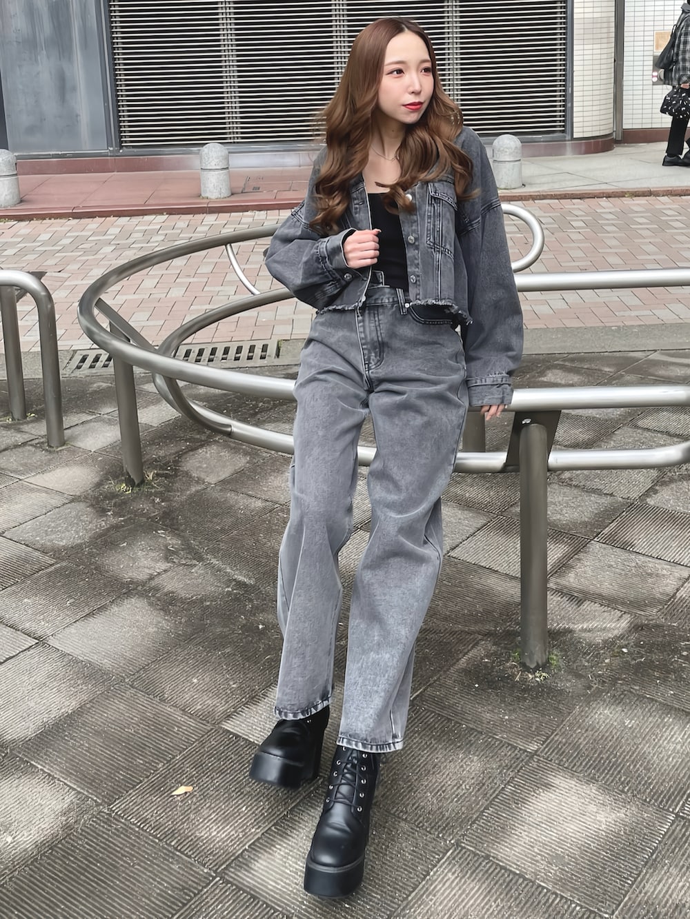 nao(INGNI 天神ソラリア店)｜INGNIのデニムジャケットを使った