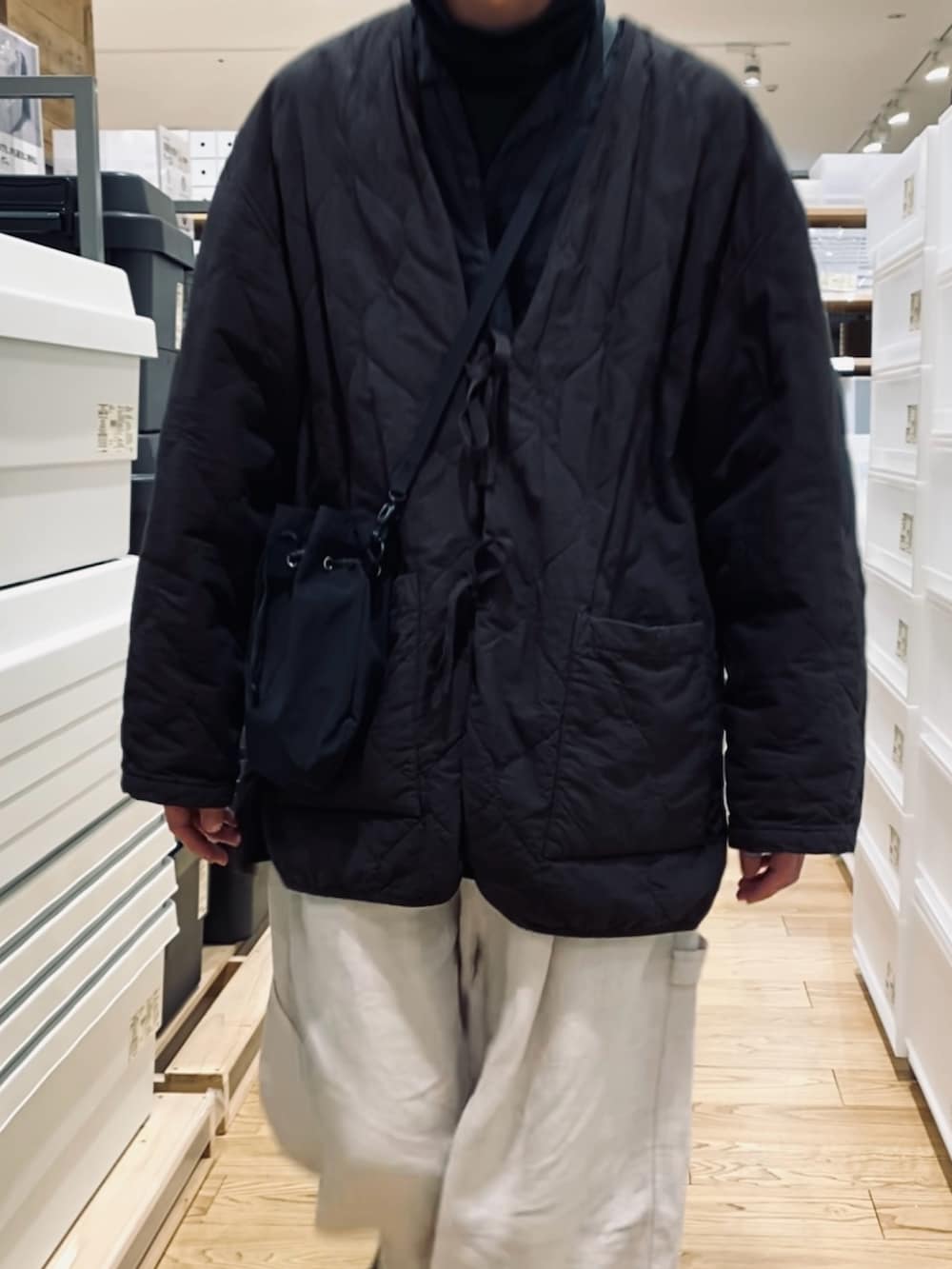 「今日のコーデ、メンズファッション、大人カジュアル、秋冬コーデ、冬アウター、シンプル、キルティングジャケット、CONFECT」｜「confectのアイテム（ジャケット/アウター、ブラック系）」を使った、kazuさん（メンズ・170cm）の冬コーディネートの4枚目の写真