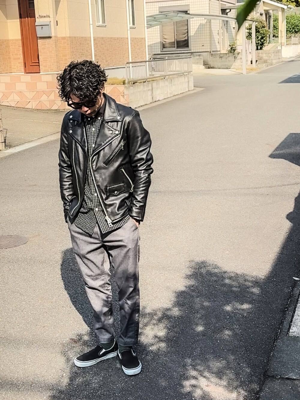 SG Ryohey｜JACKROSEのライダースジャケットを使ったコーディネート - WEAR