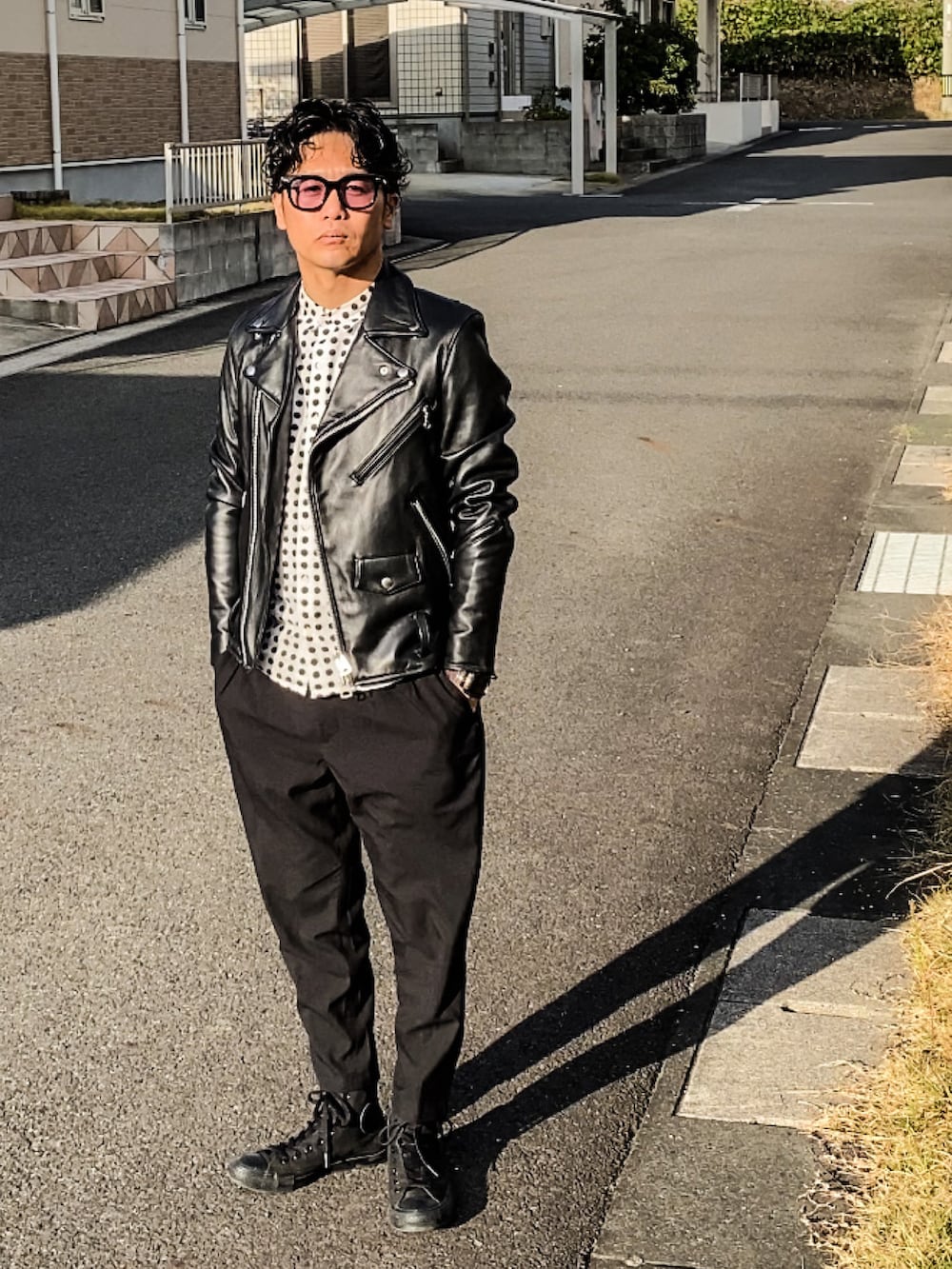 SG Ryohey｜JACKROSEのライダースジャケットを使ったコーディネート - WEAR