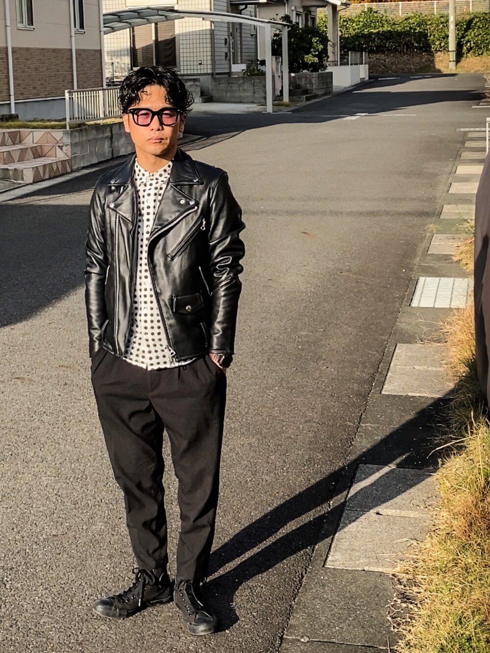 SG Ryohey｜JACKROSEのライダースジャケットを使ったコーディネート - WEAR