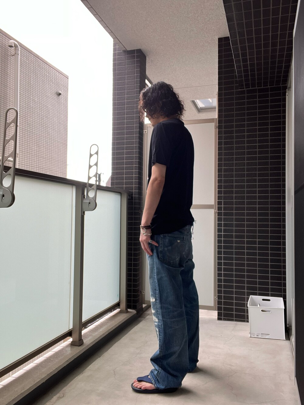 HEDDIE LOVU　エディ・ルーヴ　ホワイトデニム　サイズ27 HEDDIE LOVU エディ・ルーヴ ホワイトデニム サイズ27