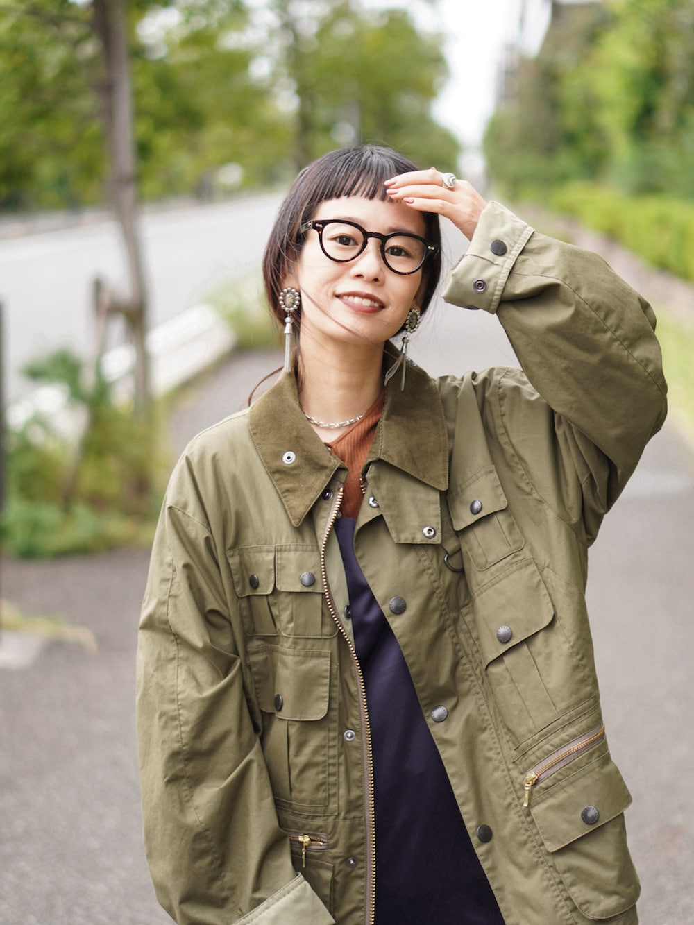 yuki｜Barbourのブルゾンを使ったコーディネート - WEAR