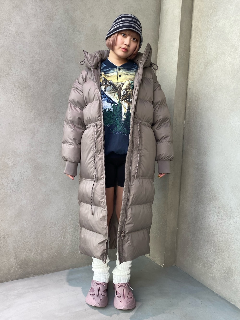 adidas by Stella McCartney 中わた入りロングウィンタージャケットの