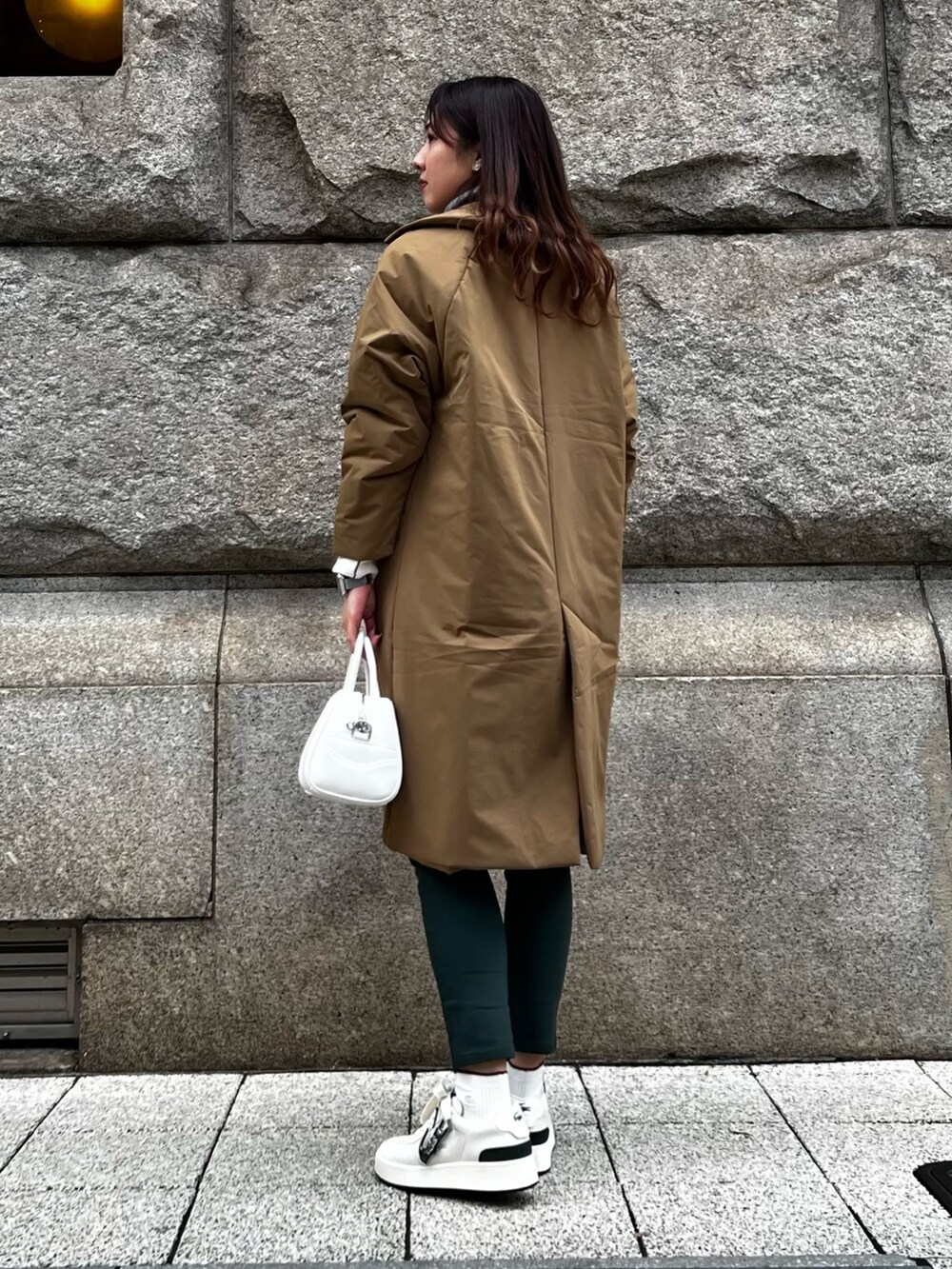 LACOSTE（ラコステ）ミニマルパデットロングコート 38