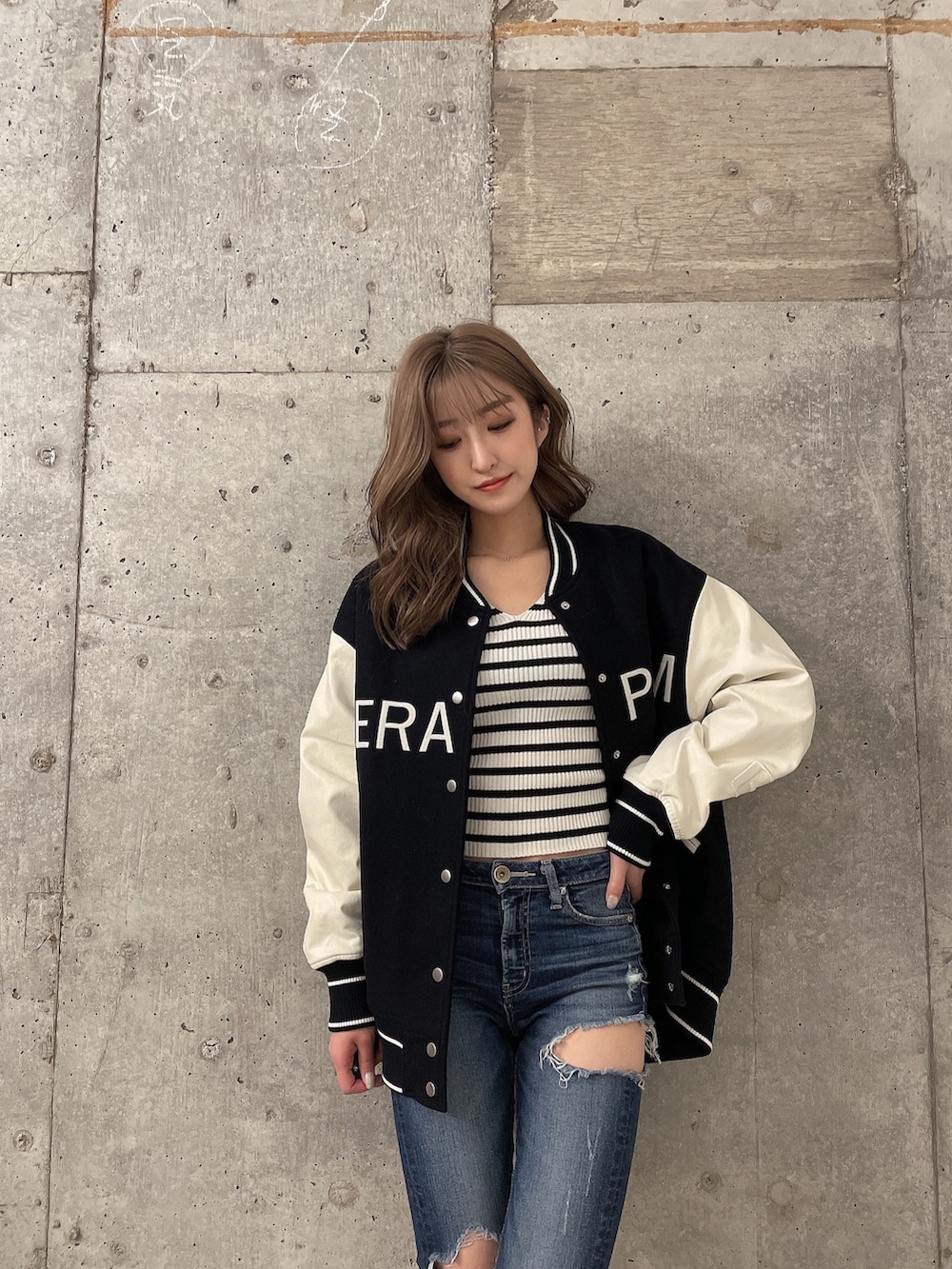 GYDA ビッグスタジャン 、ロゴ、アウター GYDA ビッグスタジャン 、ロゴ、アウター GYDA スタジャン
