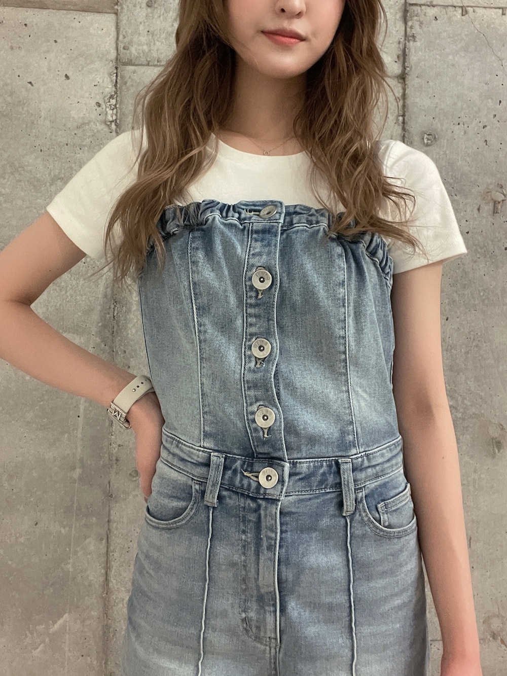 mai(GYDA)｜GYDAのサロペット/オーバーオールを使ったコーディネート