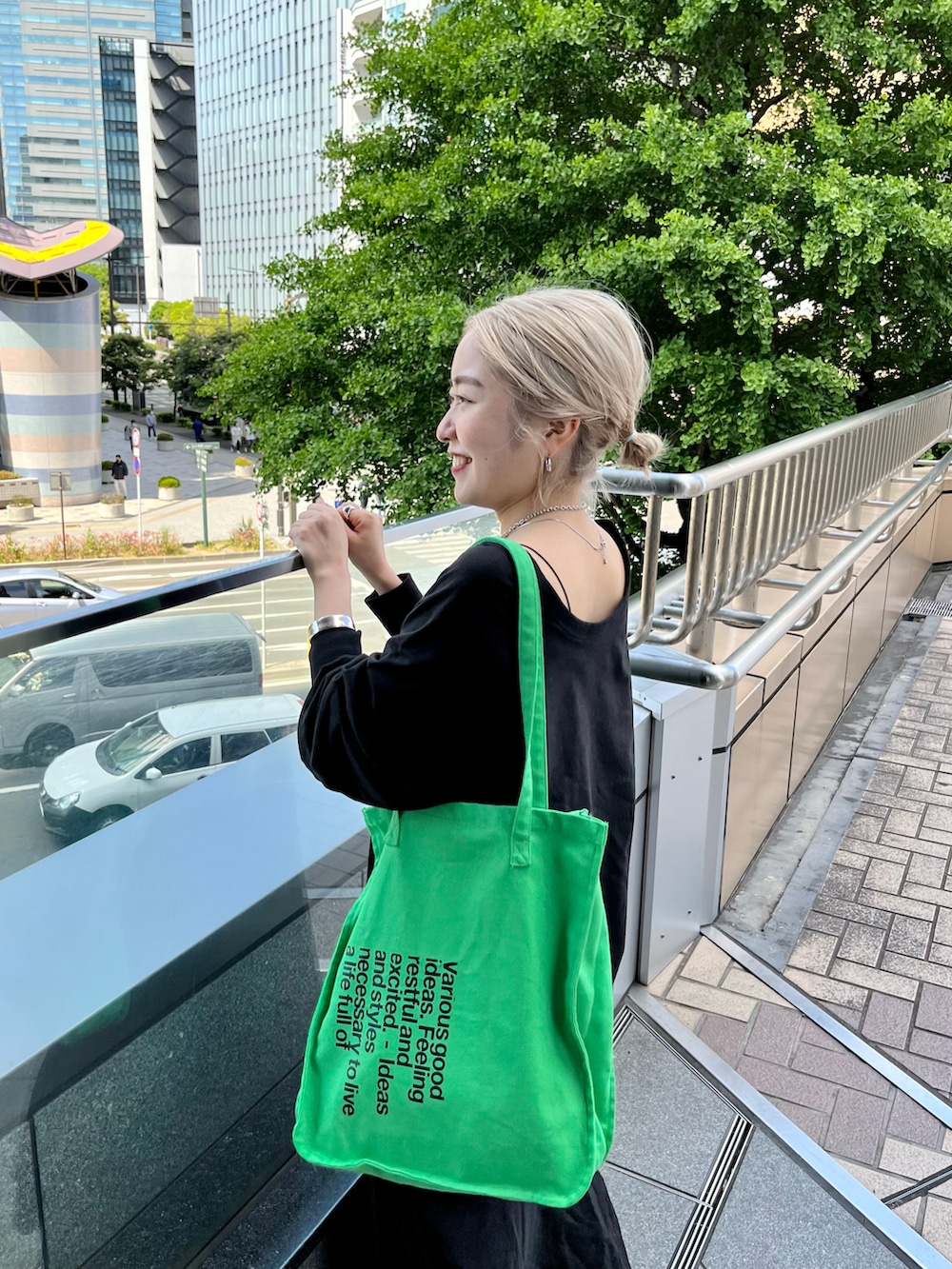 「Kastane、kastane_ootd、ベスト、キルティング、キルティングベスト、ワンピース、低身長、低身長コーデ、低身長女子、骨格ウェーブ」｜「Kastaneの【2022AWアイテム】キルティングベスト（ベスト、ホワイト系）」を使った、KOUTA CHIHIROさん（レディース・153cm）の夏コーディネートの5枚目の写真
