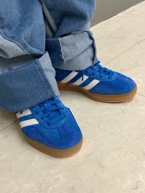 【adidas】パッチワーク コルセット&ストレートデニムパンツ set adidas】パッチワーク コルセット&ストレートデニムパンツ set