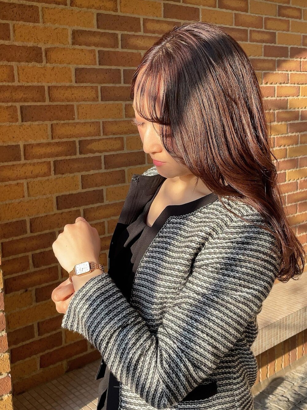「Daniel Wellington、ダニエルウェリントン、卒業式コーデ、腕時計、新作」｜「Daniel Wellingtonのアイテム（腕時計、ゴールド系）」を使った、elica0624さん（レディース・163cm）の春コーディネートの3枚目の写真