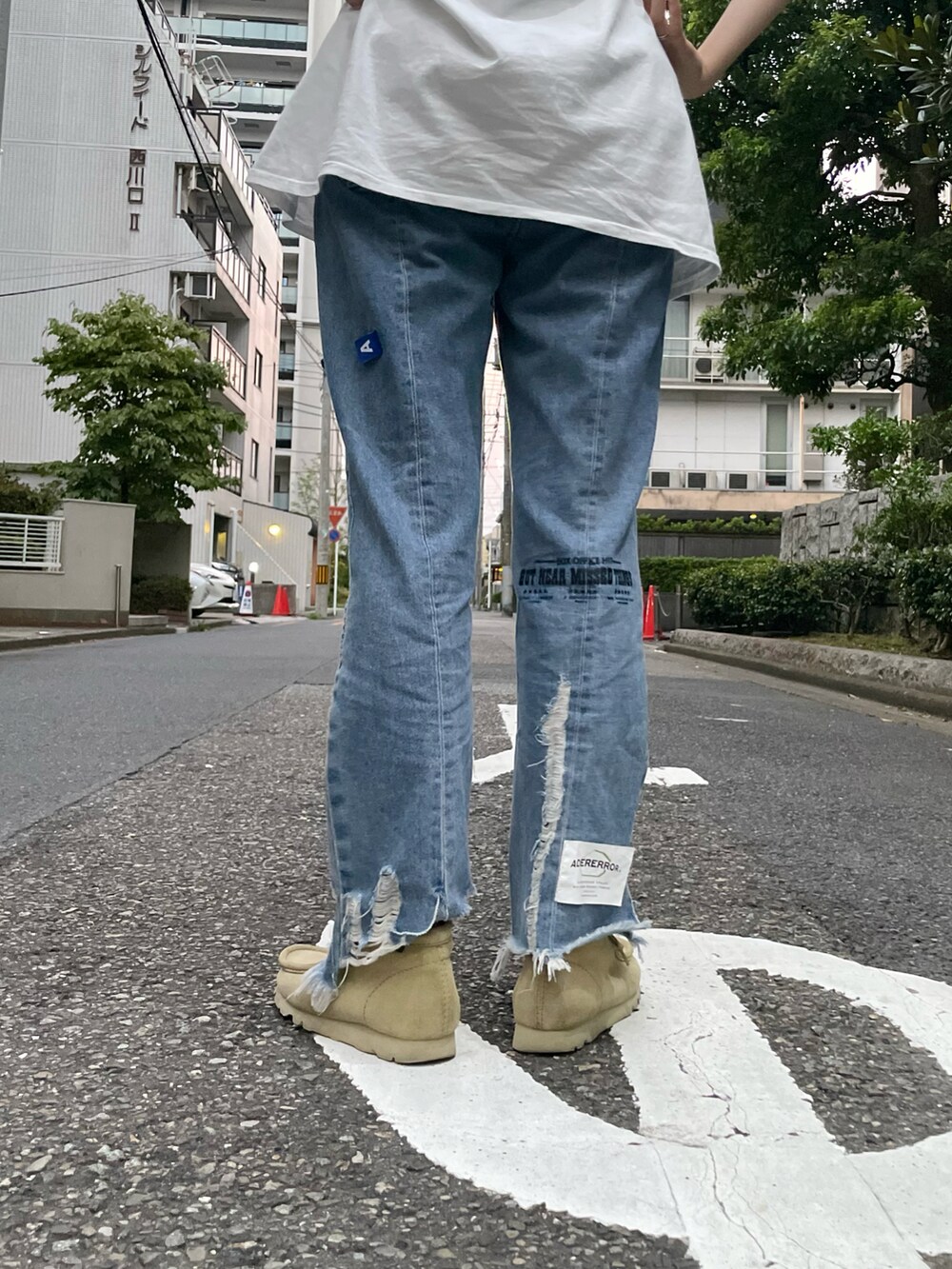 adererror デニムパンツ beams アーダーエラー ☆入手困難☆Ader Error x Zara Patchwork Jeans (ADERERROR