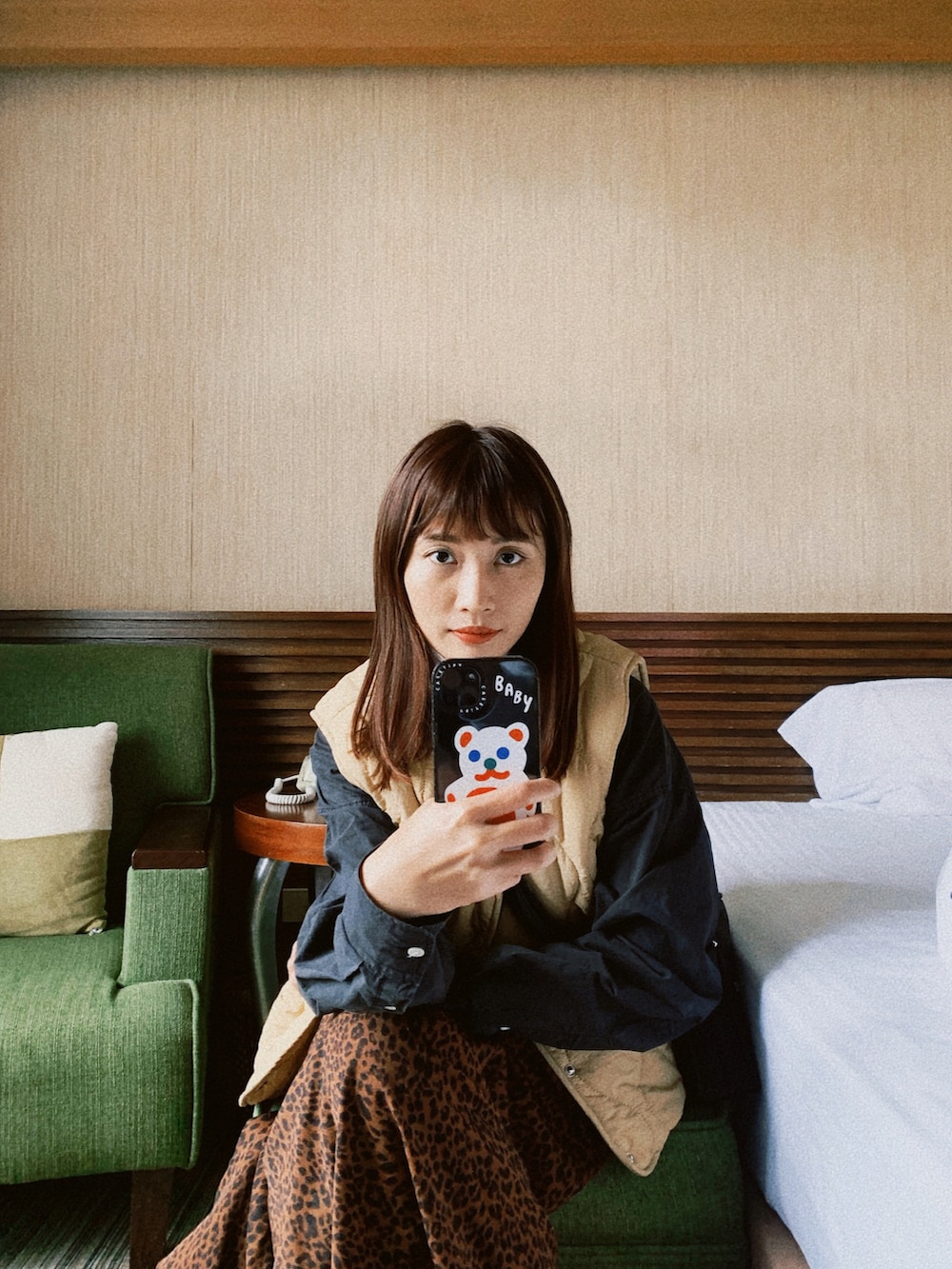 「ootd、autumn、casual、親子コーデ」｜「PAZZOのアイテム（その他トップス、ベージュ系）」を使った、陳泛亭さん（レディース・158cm）の冬コーディネートの2枚目の写真