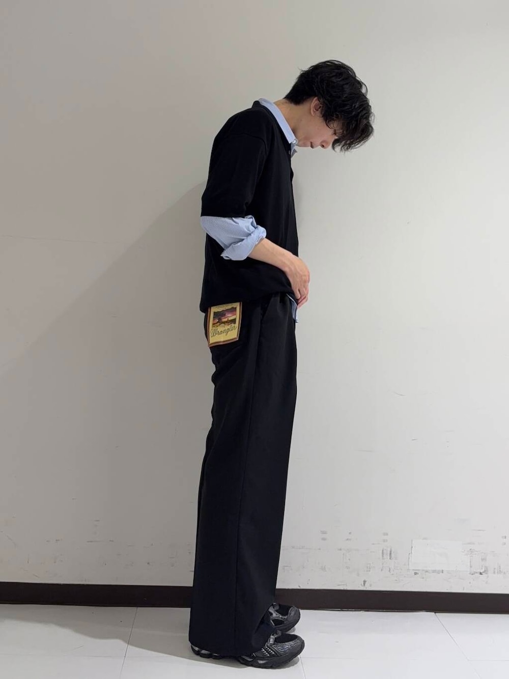 「アーバンリサーチ、キレイめ、URBANRESEARCH、レイヤード、夏コーデ、夏、newarrival、休日スタイル、ポロシャツ、20代、メンズスタイル、綺麗め、メンズ、ur、休日」｜「THOMAS MASONのnew basic　THOMAS MASON OVER SHIRTS（シャツ/ブラウス、その他）」を使った、manatoさん（メンズ・173cm）の夏コーディネートの2枚目の写真