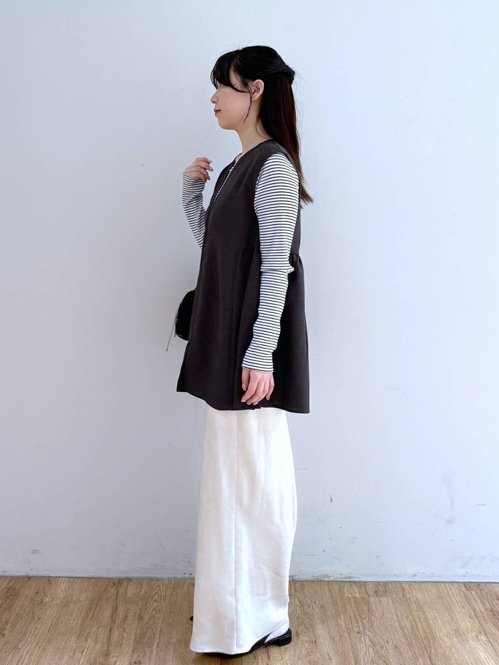 yui(LOWRYS FARM エスパル仙台)｜LOWRYS FARMのベストを使ったコーディネート - WEAR