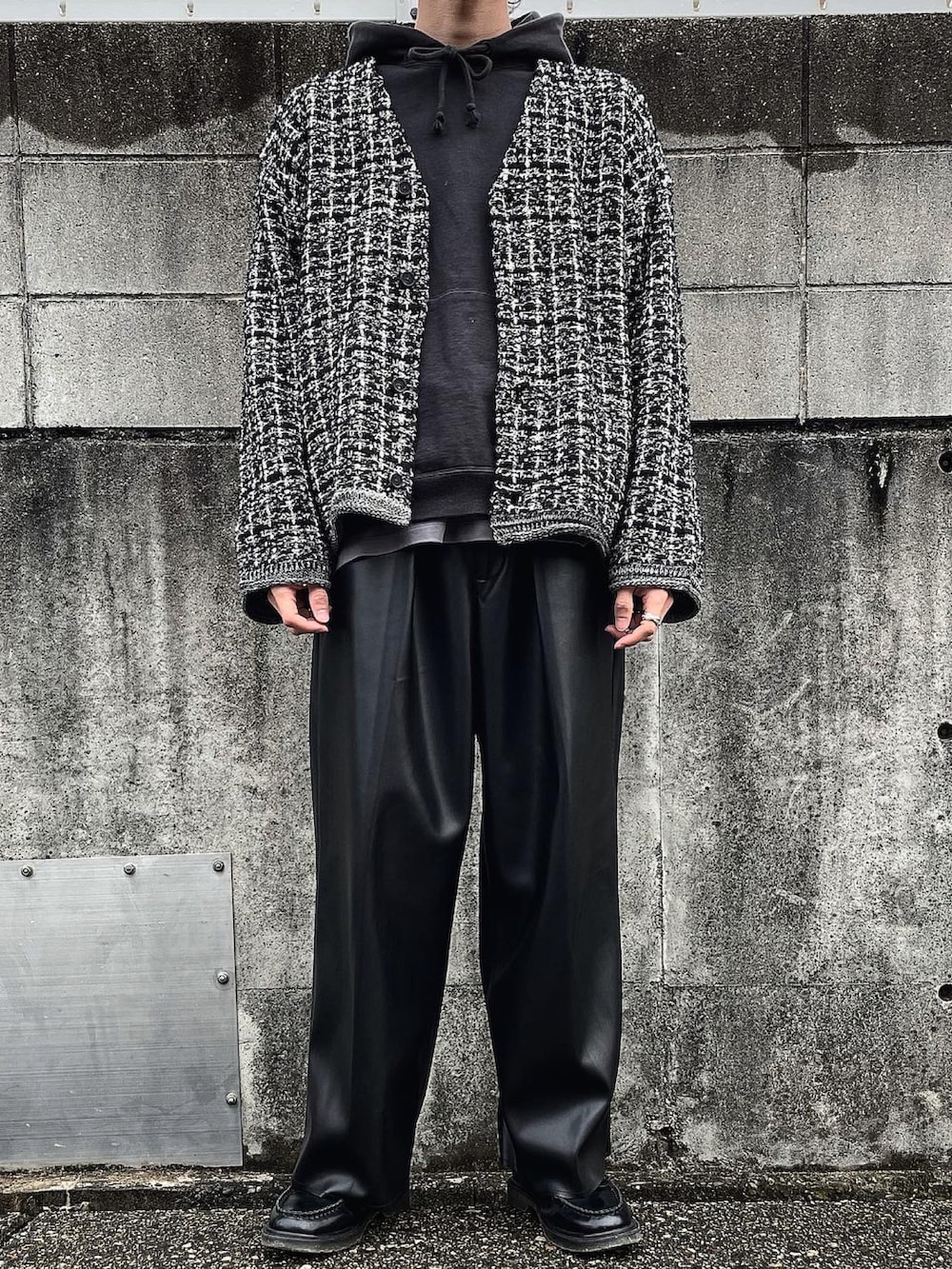 黒男｜MAISON SPECIALのカーディガン/ボレロを使ったコーディネート - WEAR