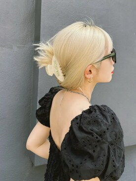 2way Cotton Puff Sleeve Bustier/2WAYコットンパフスリーブビスチェを