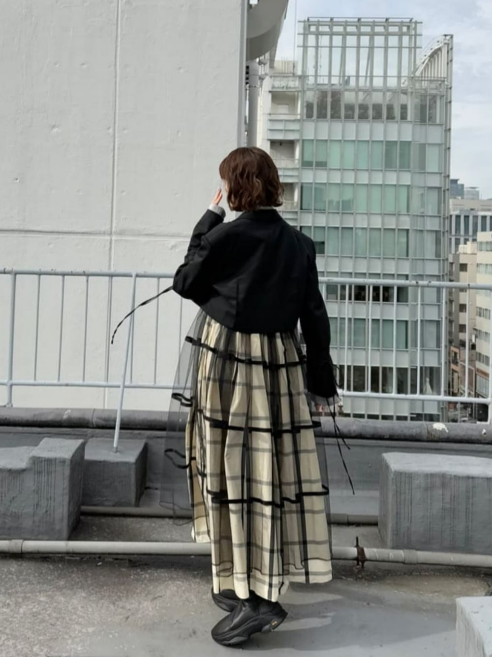 MAISON SPECIALさんの「Vibram Stretch Boots/Vibramストレッチショートブーツ【MAISON SPECIAL/メゾンスペシャル】（MAISON SPECIAL）」を使ったコーディネートの2枚目の写真