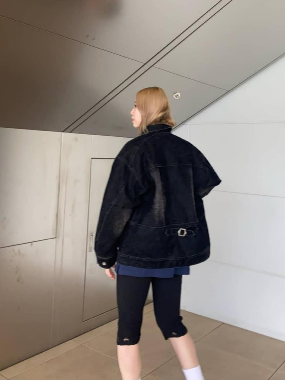 メゾンスペシャル オーバー サイズ フロッキー デニム ジャケット ジャケット Gジャン Oversize Flocking Denim Jacket/オーバーサイズ