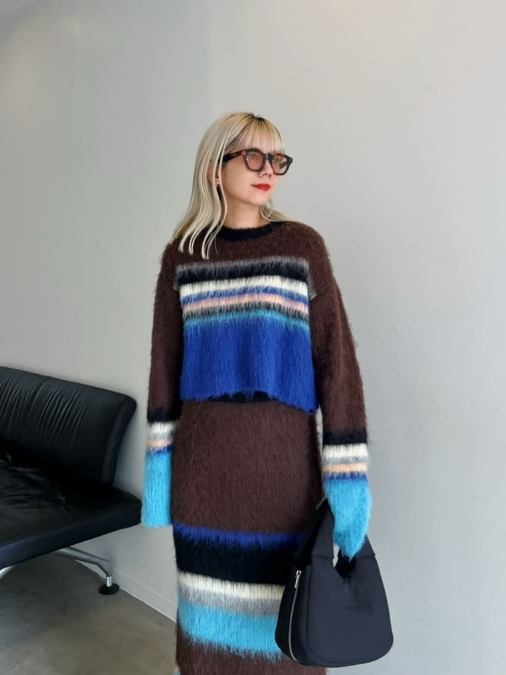 Multi Border Tight Skirt/マルチボーダータイトスカート MAISON SPECIAL（メゾンスペシャル） スカート Multi Border Tight