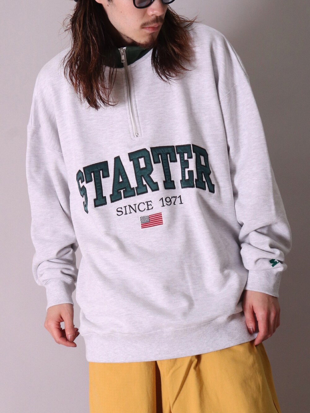 「キャップ、ootd、おしゃれさんと繋がりたい、今日のコーデ、ハーフジップ、秋冬コーデ、ビッグシルエット、バルーンパンツ、スターター、スターターブラックレーベル、starter、STARTER BLACK LABEL、ユニセックス」|「BAYBLOの【ユニセックス】Athletic 刺繍 ベースボール キャップ(KS)(キャップ、ブラック系)」を使った、【BAYBLO】Officialさん(メンズ・172cm)の秋コーディネートの5枚目の写真