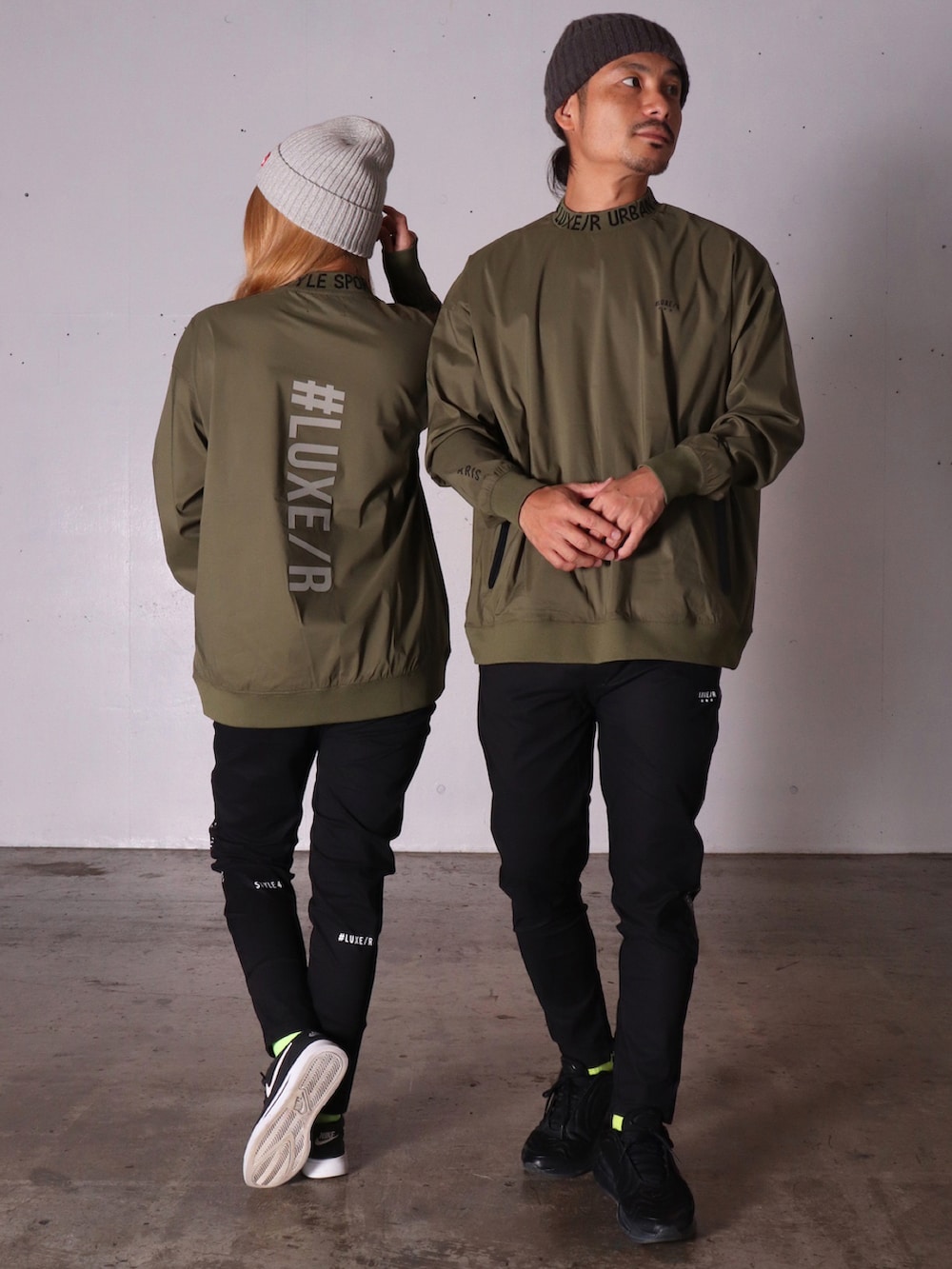 「ootd、おしゃれさんと繋がりたい、今日のコーデ、ゴルフ、ゴルフウェア、ゴルフコーデ、ゴルフ女子、ゴルフ男子、GOLF、golfwang、ニット帽、ジョガーパンツ、春コーデ、スポーツミックス、オトナカジュアル」｜「LUXE/R GOLFの【LUXE/R GOLF】ラバーワッペン ニットキャップ(RMS)（ニットキャップ/ビーニー、ブラック系）」を使った、【BAYBLO】Officialさん（メンズ・170cm）の冬コーディネートの3枚目の写真