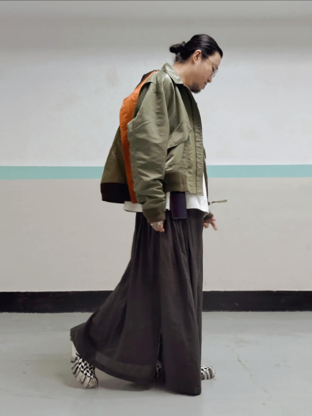 「gentlemonster、MIHARAYASUHIRO、urbanrevivo、Damir Doma、doublet、YOSEMITE、FASHIONpaak、ootd、coordinate、今日のコーデ、今日の服」｜「gentle monsterのアイテム（メガネ、シルバー系）」を使った、Paak Chanさん（メンズ・172cm）の冬コーディネートの2枚目の写真