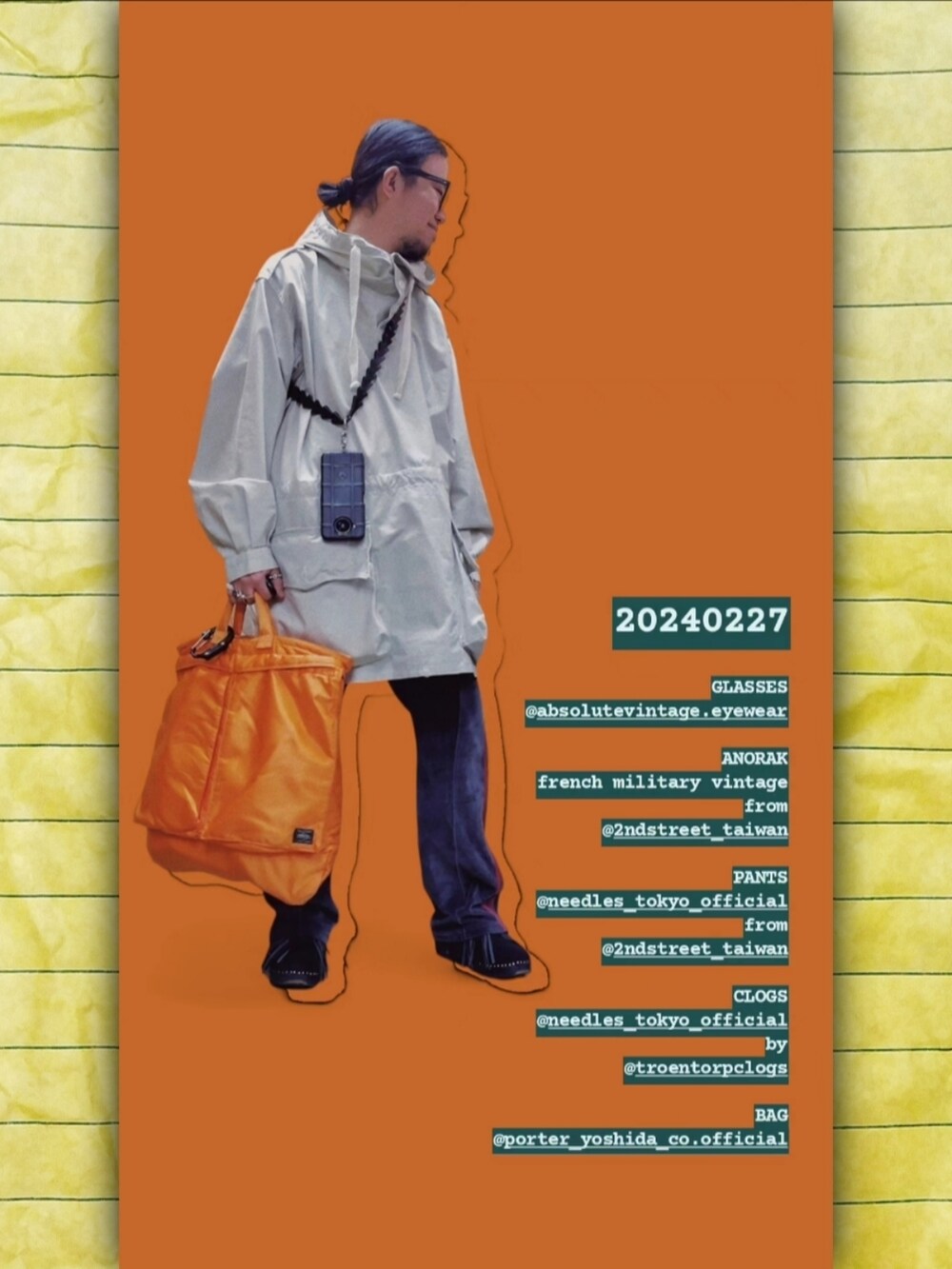 ベージュ系のパーカー、グレー系のチノパンツ、ブラック系のサンダルを着用したメンズの冬コーディネートの2枚目の写真