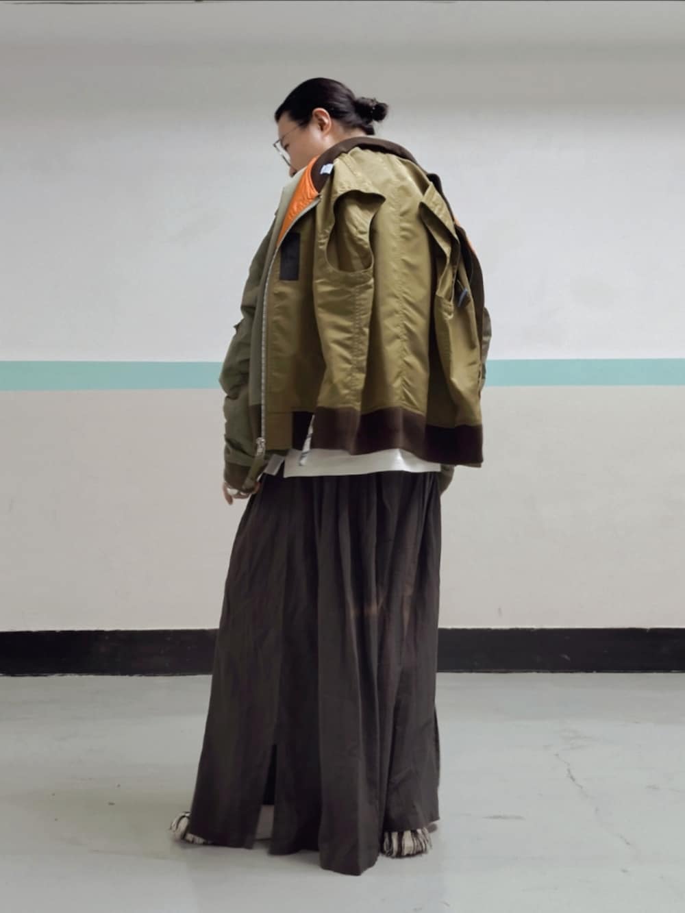 「gentlemonster、MIHARAYASUHIRO、urbanrevivo、Damir Doma、doublet、YOSEMITE、FASHIONpaak、ootd、coordinate、今日のコーデ、今日の服」｜「gentle monsterのアイテム（メガネ、シルバー系）」を使った、Paak Chanさん（メンズ・172cm）の冬コーディネートの3枚目の写真