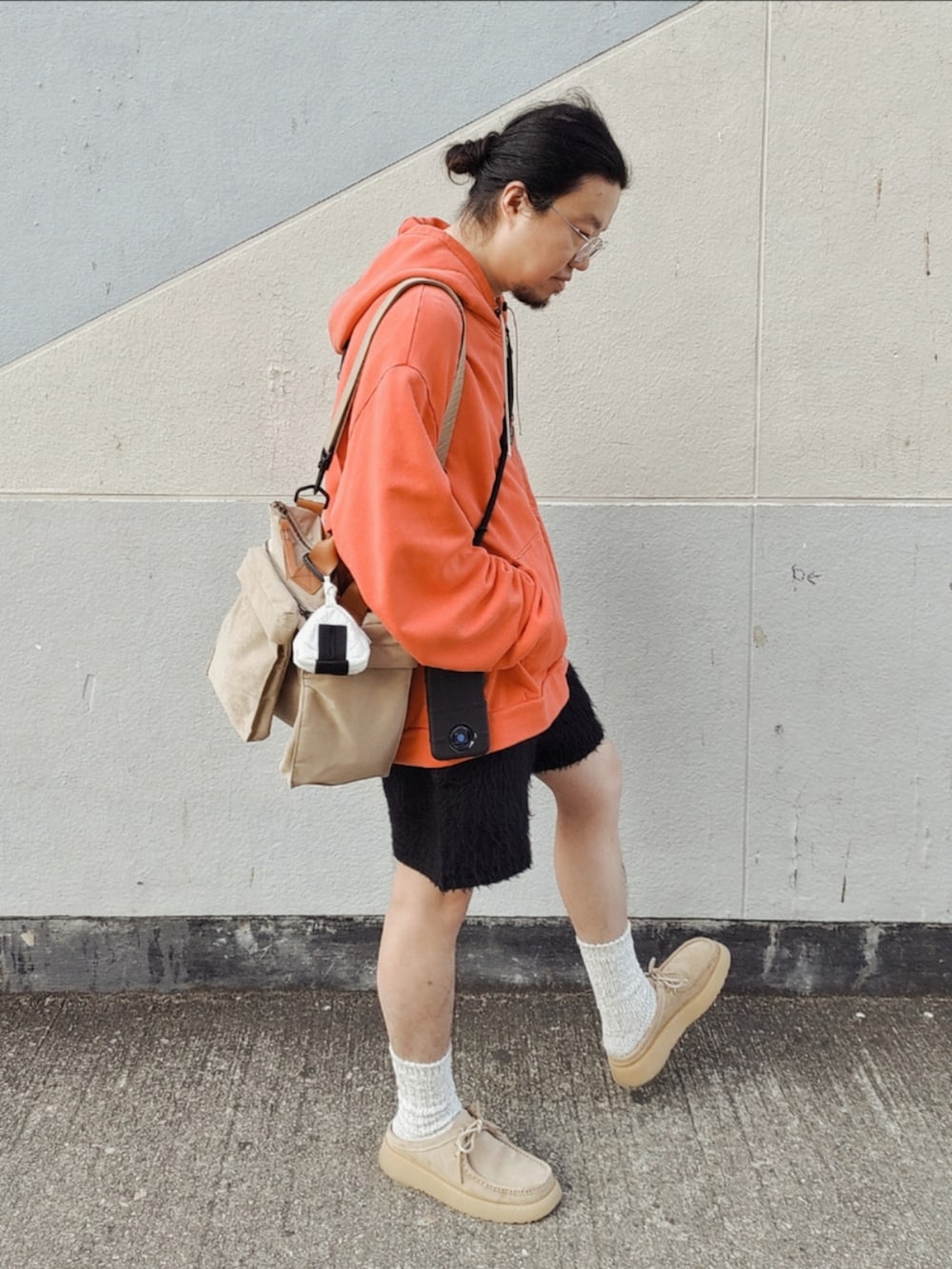 「gentlemonster、CAMIEL FORTGENS、ConvenienceWear、mnml、clarks、ZARA、YOSEMITE、Hender Scheme、FASHIONpaak、ootd、coordinate、今日のコーデ、今日の服」｜「gentle monsterのアイテム（メガネ、シルバー系）」を使った、Paak Chanさん（メンズ・172cm）の冬コーディネートの2枚目の写真
