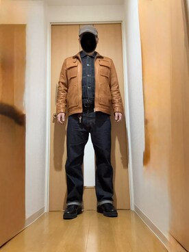 72】【PLES】1st/3rdタイプ ワンウォッシュ デニムジャケット/Gジャン