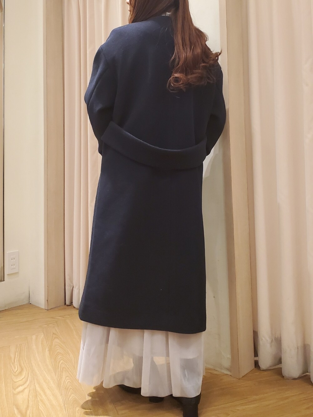 「休日スタイル、大人カジュアル、お出かけコーデ、ootd、大人コーデ、コート、ロングコート、シンプル、カジュアル、ガーリー、フェミニン、低身長、低身長コーデ」｜「canonlineshopでも購入可能です🖥️💞の　プロフィールの🖥️マークから飛べます🕊️（トップス、その他）」を使った、𝚝𝚊𝚖𝚊𝚖𝚒さん（レディース・148cm）の冬コーディネートの3枚目の写真