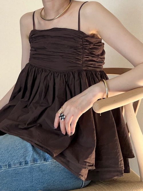 カレンソロジーレイヤードキャミソール✨ブラウン Curensology（カレンソロジー）の「Curensology(カレンソロジー